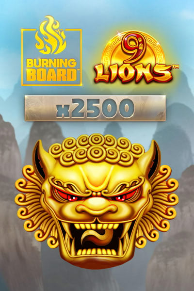 9 Lions Burning Board